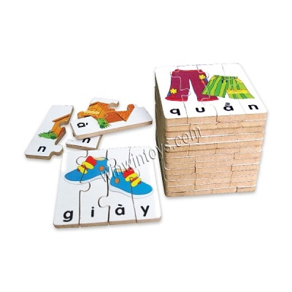 Bộ ghép hình học chữ TV 2